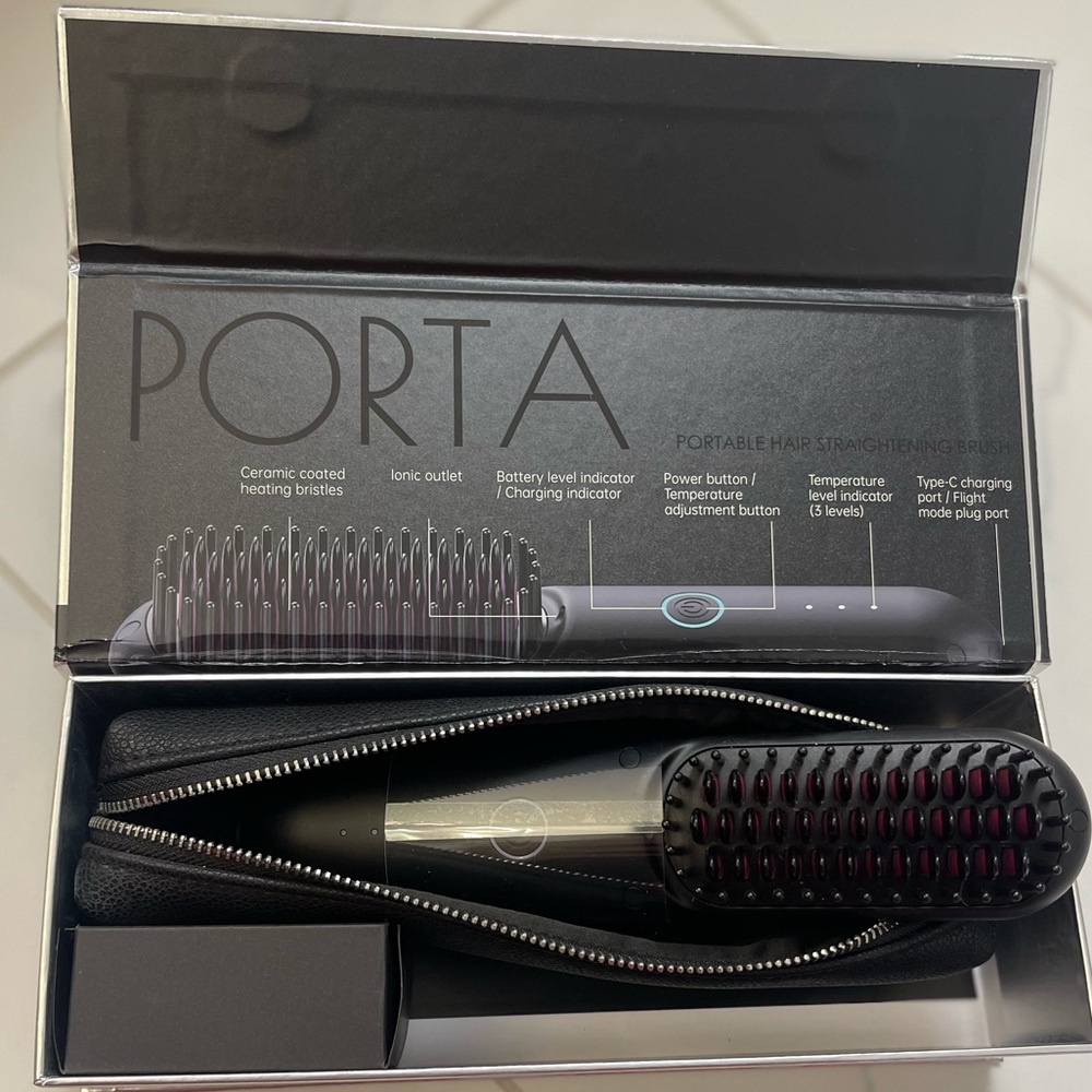 TYMO PORTA PORTABLE HAIR STRAIGHTENING BRUSH